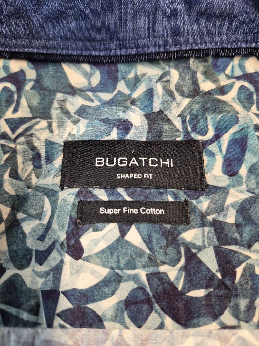 BUGATCHI Shaped Fit Super Fine Cotton Abstract Print Shirt MC7